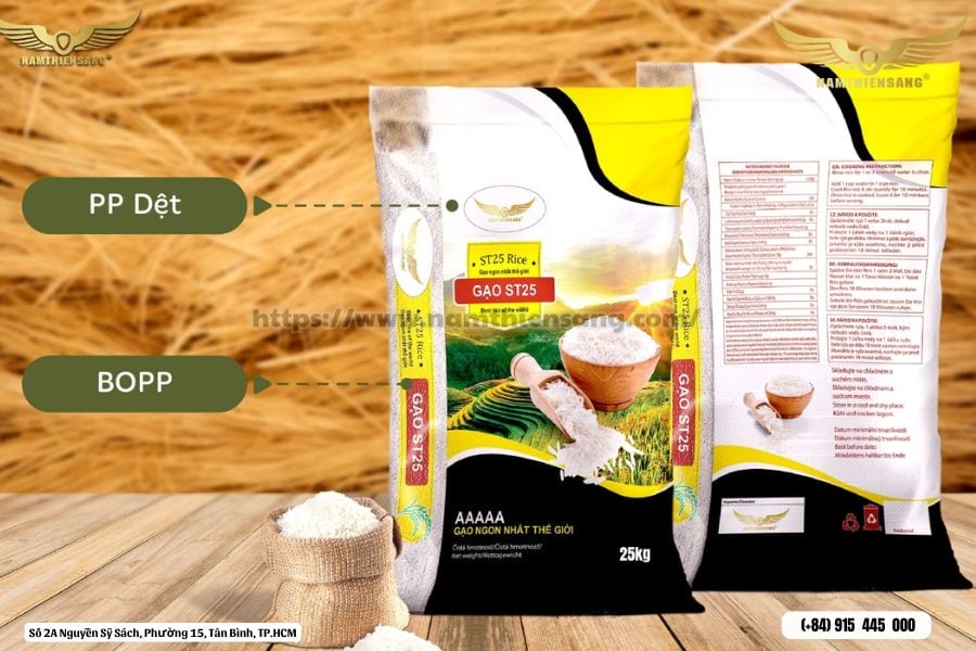 Bao PP dệt ghép BOPP 
